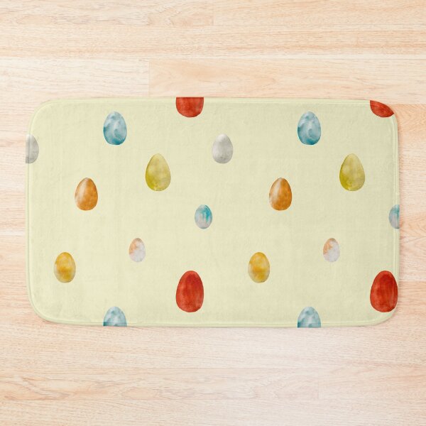 Item preview, Egg textured Easter colored pattern a watercolor yellow designed and sold by Yana Mustafina | Boho Soulful Designs.