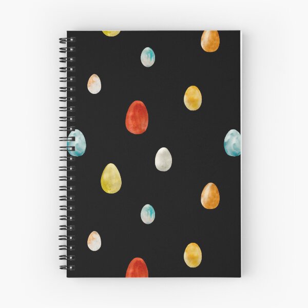 Item preview, Egg textured Easter colored pattern a watercolor black designed and sold by Yana Mustafina | Boho Soulful Designs.