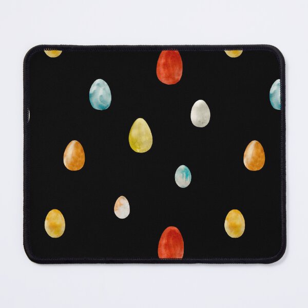 Item preview, Egg textured Easter colored pattern a watercolor black designed and sold by Yana Mustafina | Boho Soulful Designs.
