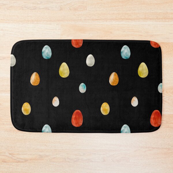 Item preview, Egg textured Easter colored pattern a watercolor black designed and sold by Yana Mustafina | Boho Soulful Designs.