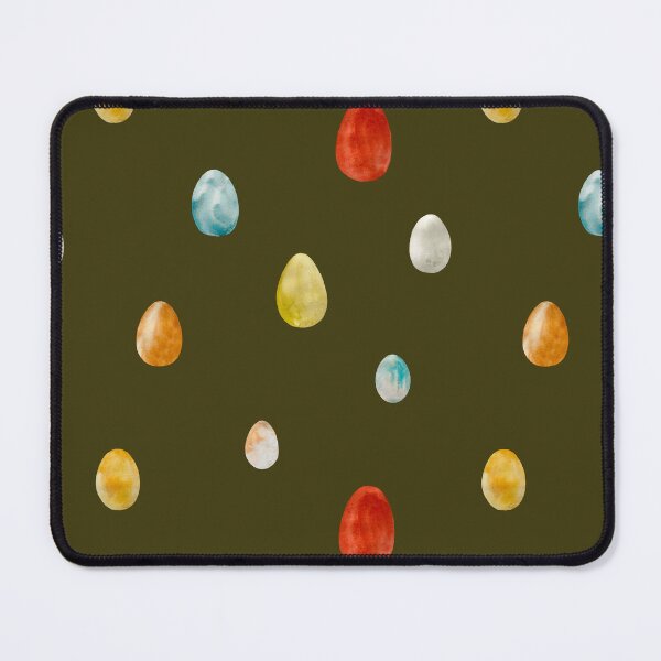 Item preview, Egg textured Easter colored pattern a watercolor green designed and sold by Yana Mustafina | Boho Soulful Designs.