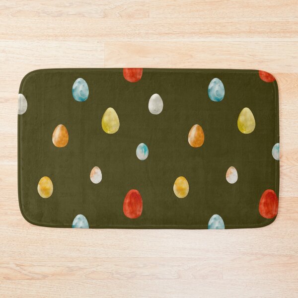 Item preview, Egg textured Easter colored pattern a watercolor green designed and sold by Yana Mustafina | Boho Soulful Designs.