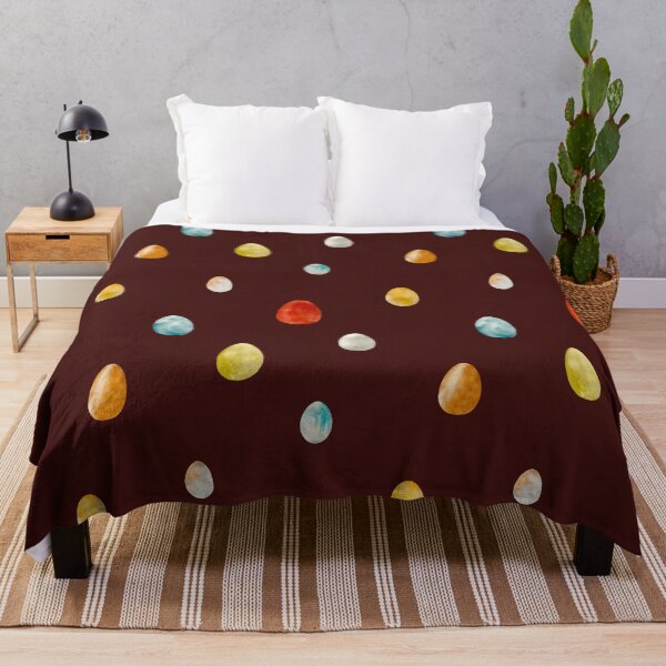 Item preview, Egg textured Easter colored pattern a watercolor red designed and sold by Yana Mustafina | Boho Soulful Designs.