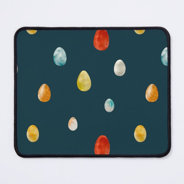 Item preview, Egg textured Easter colored pattern a watercolor blue designed and sold by Yana Mustafina | Boho Soulful Designs.