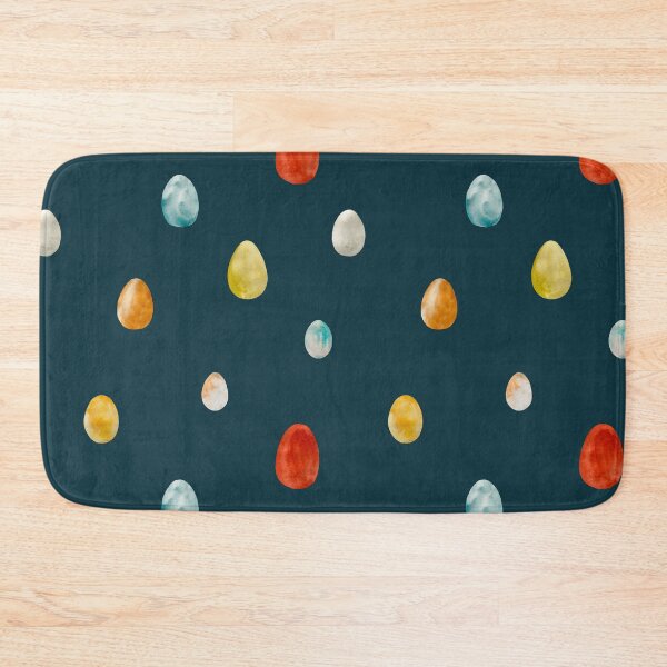 Item preview, Egg textured Easter colored pattern a watercolor blue designed and sold by Yana Mustafina | Boho Soulful Designs.