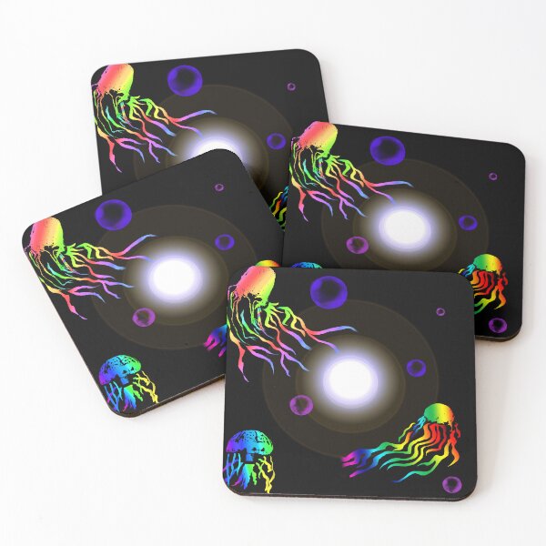 Item preview, Rainbow retro jellyfish designed and sold by Chloemcglinchey.