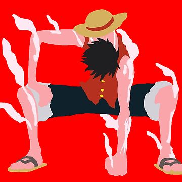 Luffy Gear 2 Minimalist Design | Sticker