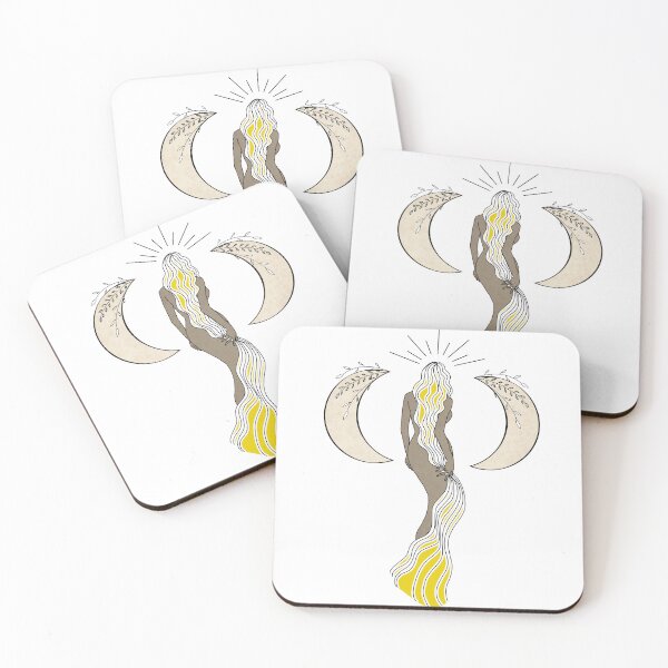 Item preview, Triple Moon Goddess - A Spiritual Illustration - Southern Hemisphere designed and sold by Annalee Beer.