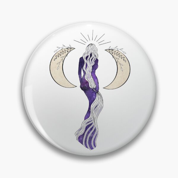 Item preview, Triple Moon Goddess - A Spiritual Illustration - Southern Hemisphere designed and sold by Annalee Beer.