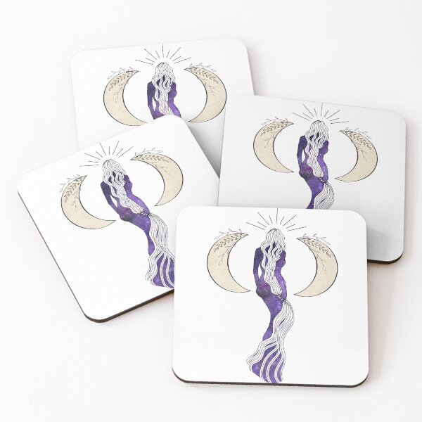 Item preview, Triple Moon Goddess - A Spiritual Illustration - Southern Hemisphere designed and sold by Annalee Beer.