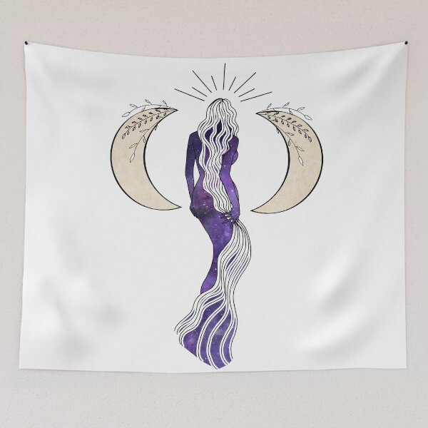 Item preview, Triple Moon Goddess - A Spiritual Illustration - Southern Hemisphere designed and sold by Annalee Beer.
