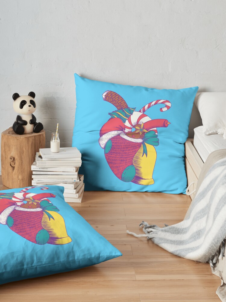 Alternate view of Christmas Heart Floor Pillow