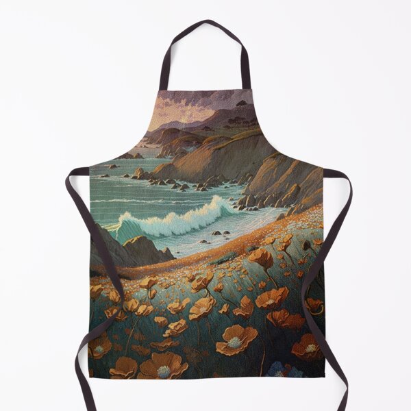 Item preview, Painted Coastal Landscape designed and sold by HappyLifeCreate.