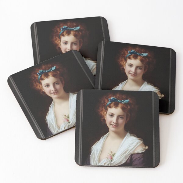 Item preview, Young Lady With Blue Bow Remastered Xzendor7 Classical Art Old Masters Reproductions designed and sold by Xzendor7 Digital Art Creations.