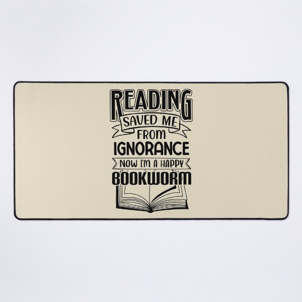 Item preview, Reading Saved Me From Ignorance (Black Design) designed and sold by TextAndVectors.