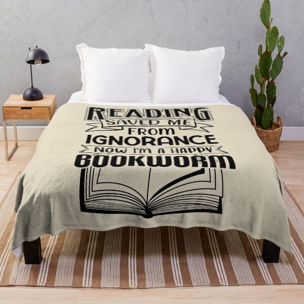 Item preview, Reading Saved Me From Ignorance (Black Design) designed and sold by TextAndVectors.