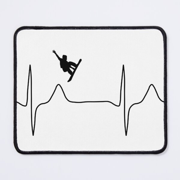 Item preview, My heart beats for Snowboarding, light background designed and sold by Jeeb-Arts.