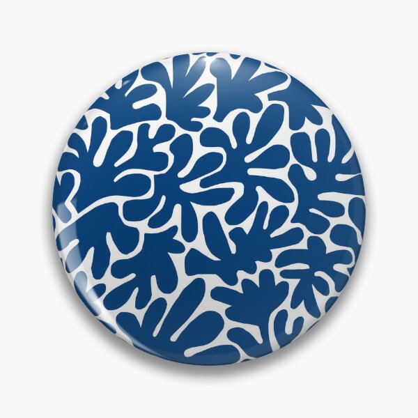 Item preview, Organic Shapes Abstract 240822 - Indigo Style Blue designed and sold by Artberry.