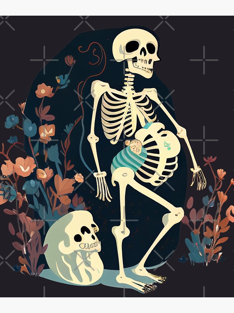 Skeleton ribcage Halloween Greeting Card by tarek25