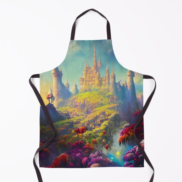 Item preview, a painting of a castle in the sky designed and sold by DesignAtYO.