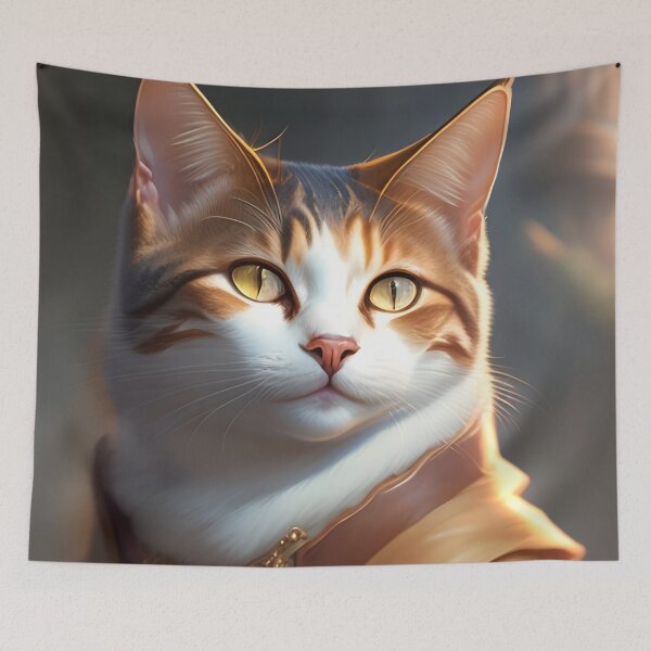 Item preview, Cat in Armor - Modern Digital Art designed and sold by Ai-michiart.