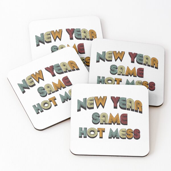 Item preview, Vintage Retro New Year Same Hot Mess designed and sold by Whimsical  Thinker.