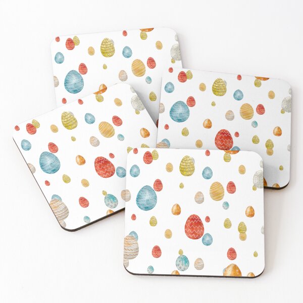 Item preview, Egg textured Easter ornate pattern a watercolor designed and sold by Yana Mustafina | Boho Soulful Designs.