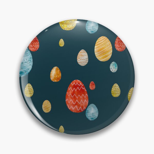 Item preview, Egg textured Easter ornate pattern a watercolor blue designed and sold by Yana Mustafina | Boho Soulful Designs.