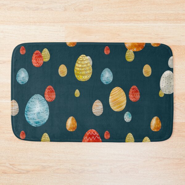 Item preview, Egg textured Easter ornate pattern a watercolor blue designed and sold by Yana Mustafina | Boho Soulful Designs.