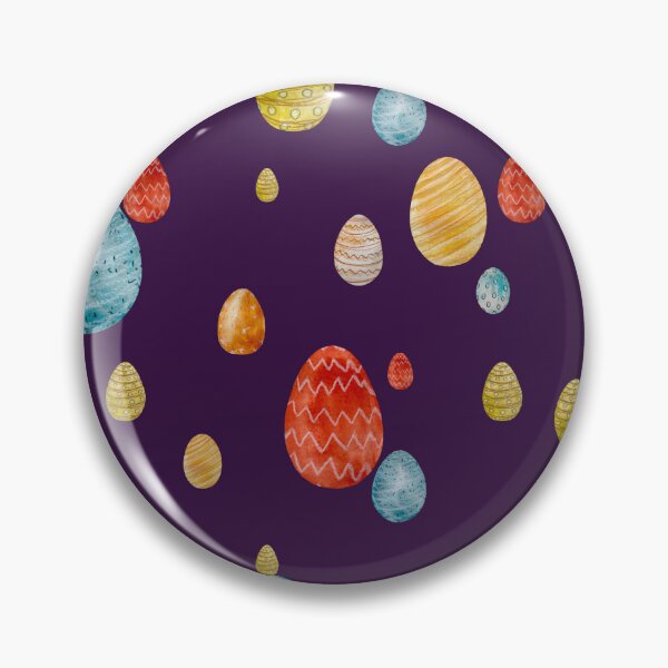 Item preview, Egg textured Easter ornate pattern a watercolor violet designed and sold by Yana Mustafina | Boho Soulful Designs.