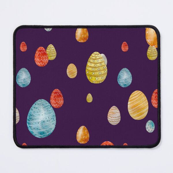 Item preview, Egg textured Easter ornate pattern a watercolor violet designed and sold by Yana Mustafina | Boho Soulful Designs.