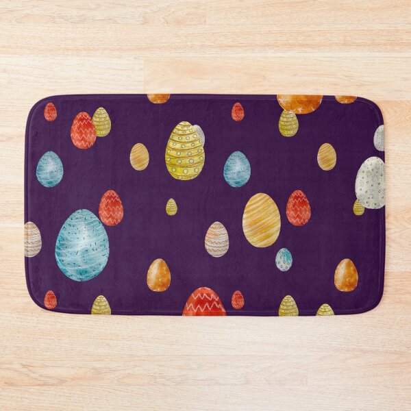 Item preview, Egg textured Easter ornate pattern a watercolor violet designed and sold by Yana Mustafina | Boho Soulful Designs.