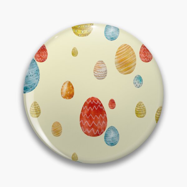Item preview, Egg textured Easter ornate pattern a watercolor yellow designed and sold by Yana Mustafina | Boho Soulful Designs.