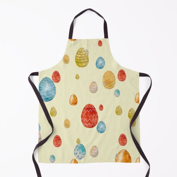 Item preview, Egg textured Easter ornate pattern a watercolor yellow designed and sold by Yana Mustafina | Boho Soulful Designs.