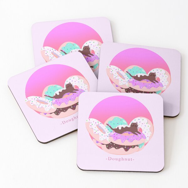 Item preview, Doughnut Cat - Pink Variant designed and sold by AcePopDesigns.