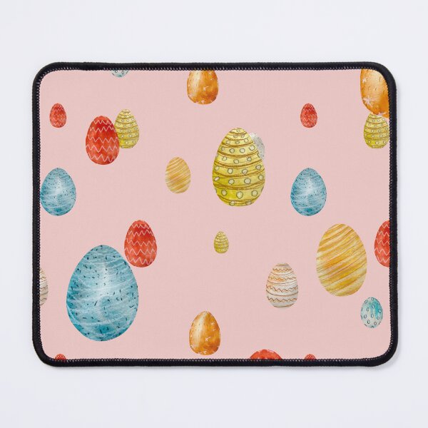 Item preview, Egg textured Easter ornate pattern a watercolor pink designed and sold by Yana Mustafina | Boho Soulful Designs.