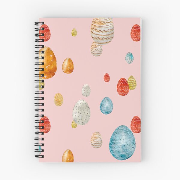 Item preview, Egg textured Easter ornate pattern a watercolor pink designed and sold by Yana Mustafina | Boho Soulful Designs.
