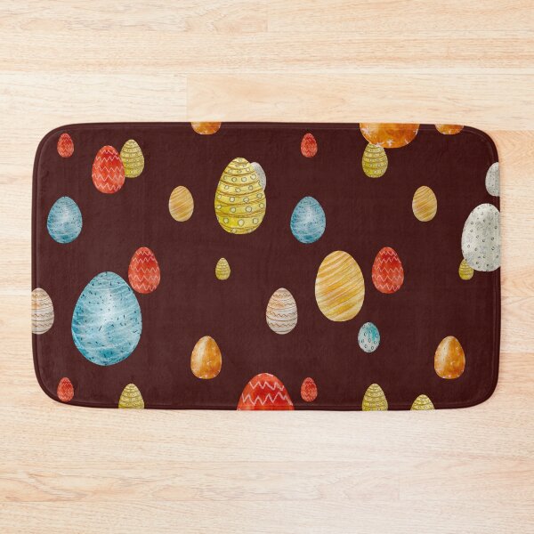 Item preview, Egg textured Easter ornate pattern a watercolor red designed and sold by Yana Mustafina | Boho Soulful Designs.
