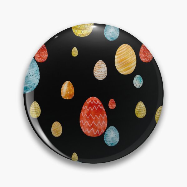 Item preview, Egg textured Easter ornate pattern a watercolor black designed and sold by Yana Mustafina | Boho Soulful Designs.