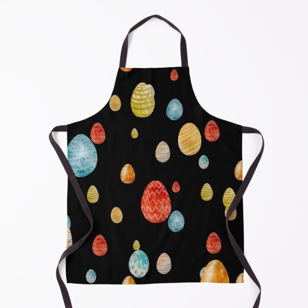 Item preview, Egg textured Easter ornate pattern a watercolor black designed and sold by Yana Mustafina | Boho Soulful Designs.