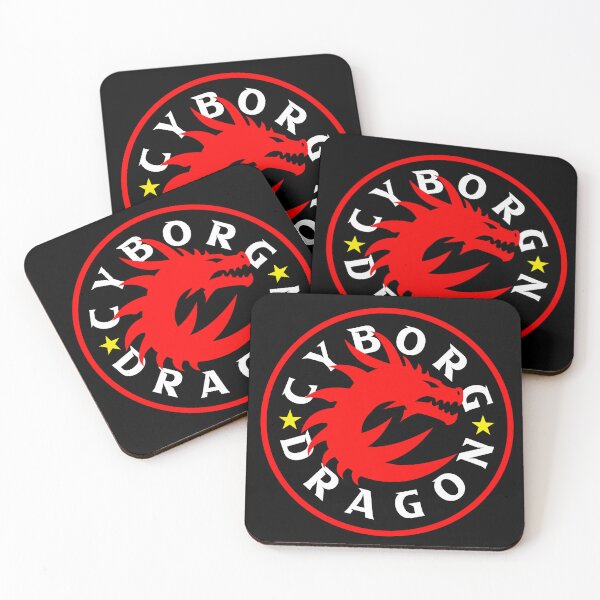 Item preview, Cool Cyborg Dragon Logo Design designed and sold by LuckDragonGifts.