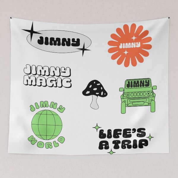 Item preview, Psychedelic Y2K Retro Jimny Pack | Mini Stickers designed and sold by stoicjimny.