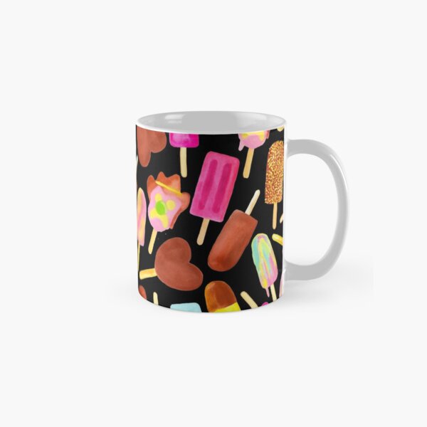 Aussie Ice Creams - Scatter - Black Classic Mug