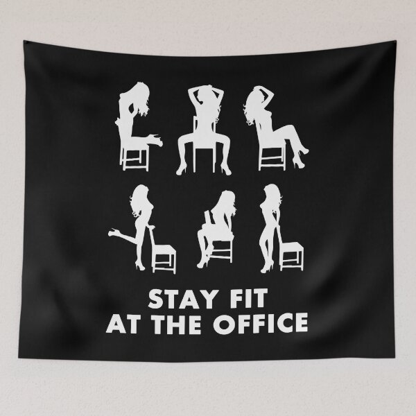 Item preview, Stay Fit at the Office [for Dark Stuff] designed and sold by Moodific.