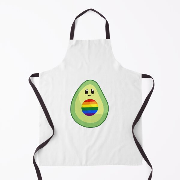 Item preview, Avocado LGBT smiling kawaii digital art designed and sold by ZerpaGiovanna.