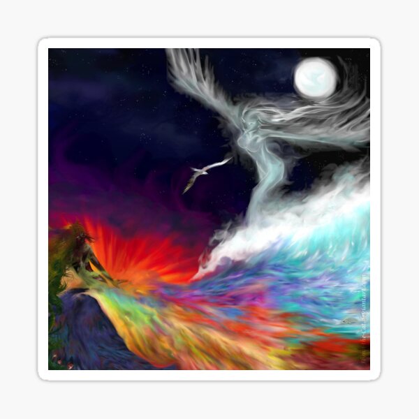 Colours Of The imagination: Symbolic Flows Sticker