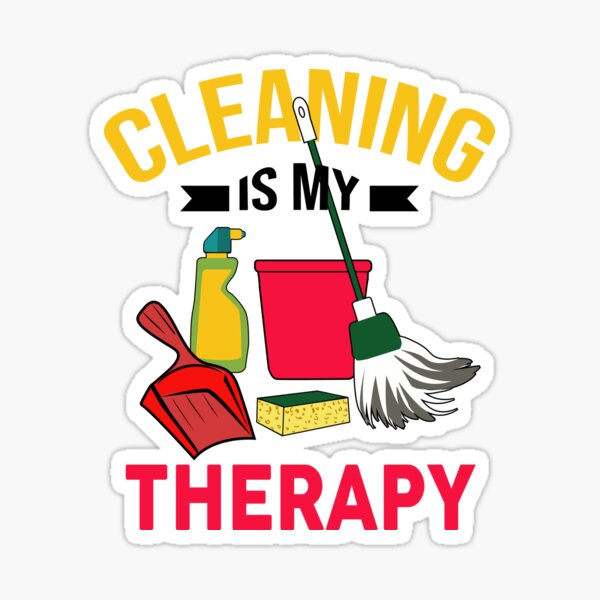 Item preview, cleaning is my therapy designed and sold by Bobeys.