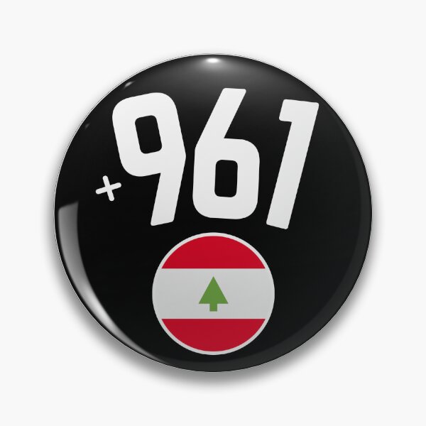 Item preview, LEBANON 961 country code logo badge designed and sold by LeddsoDello.