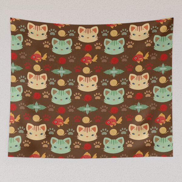 Item preview, What's Cool with the Kitty Cats in Brown designed and sold by PaperRain.