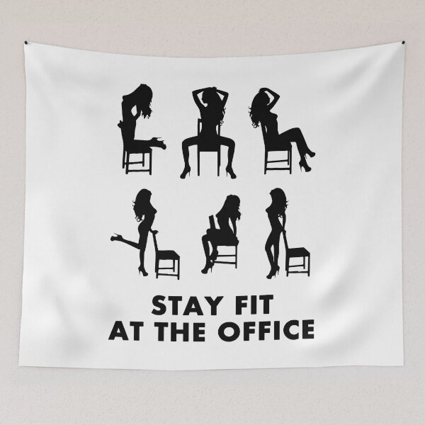 Item preview, Stay Fit at the Office [for Light Stuff] designed and sold by Moodific.